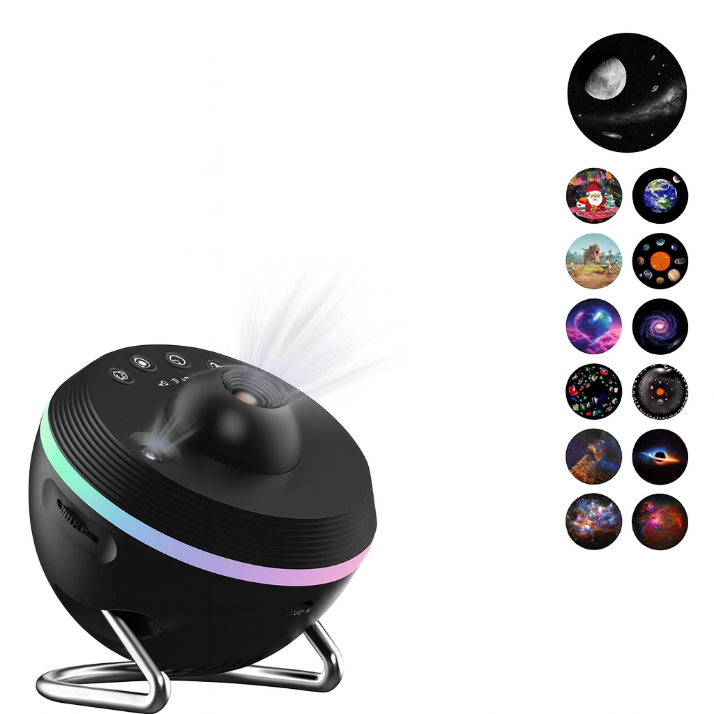 12-in-1 Galaxy Planetarium Projector – Ultra-Clear Meteor & Star Light for Kids & Adults