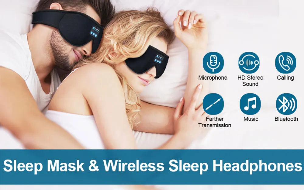 Bluetooth Sleep Mask – 3D Eye Mask with Wireless Headphones