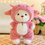 Kawaii Bear Plush Toy – Soft Stuffed Teddy in Suit for Kids & Gifts