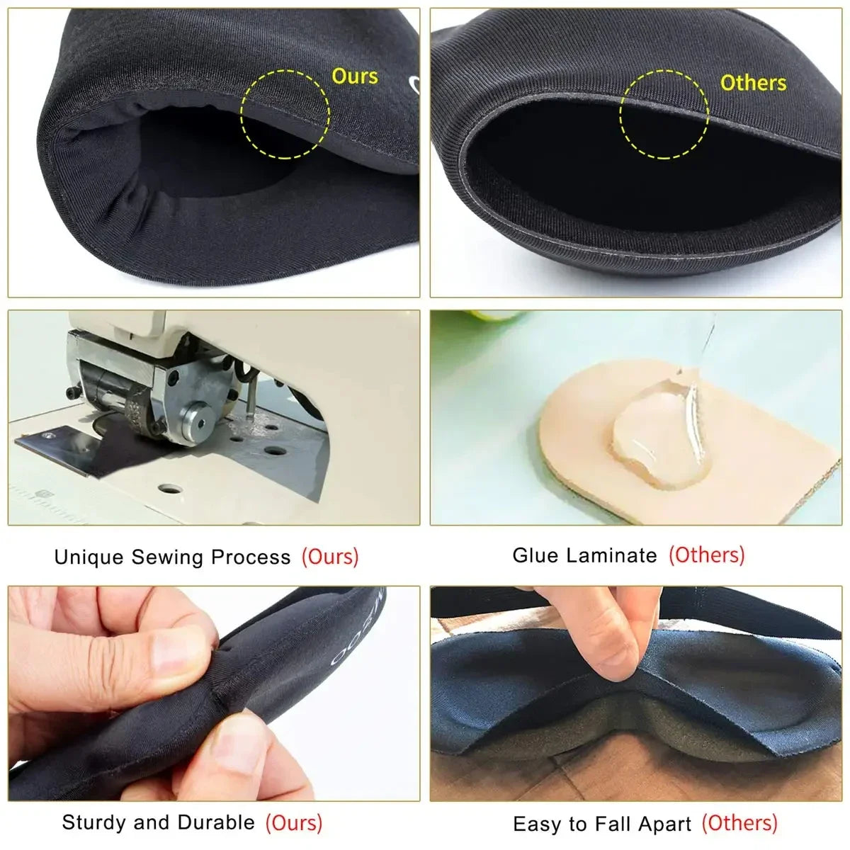3D Eye Mask – Contoured Sleep Mask for Total Light Blockout