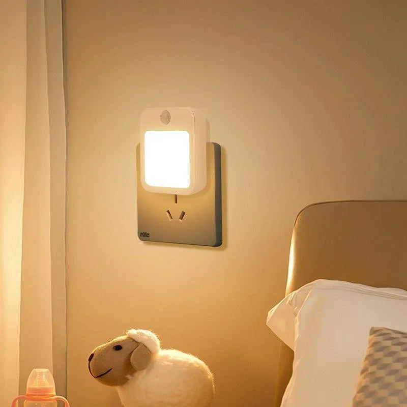 Motion Sensor Night Light – Dimmable LED Plug-In for Bedroom & Hallway