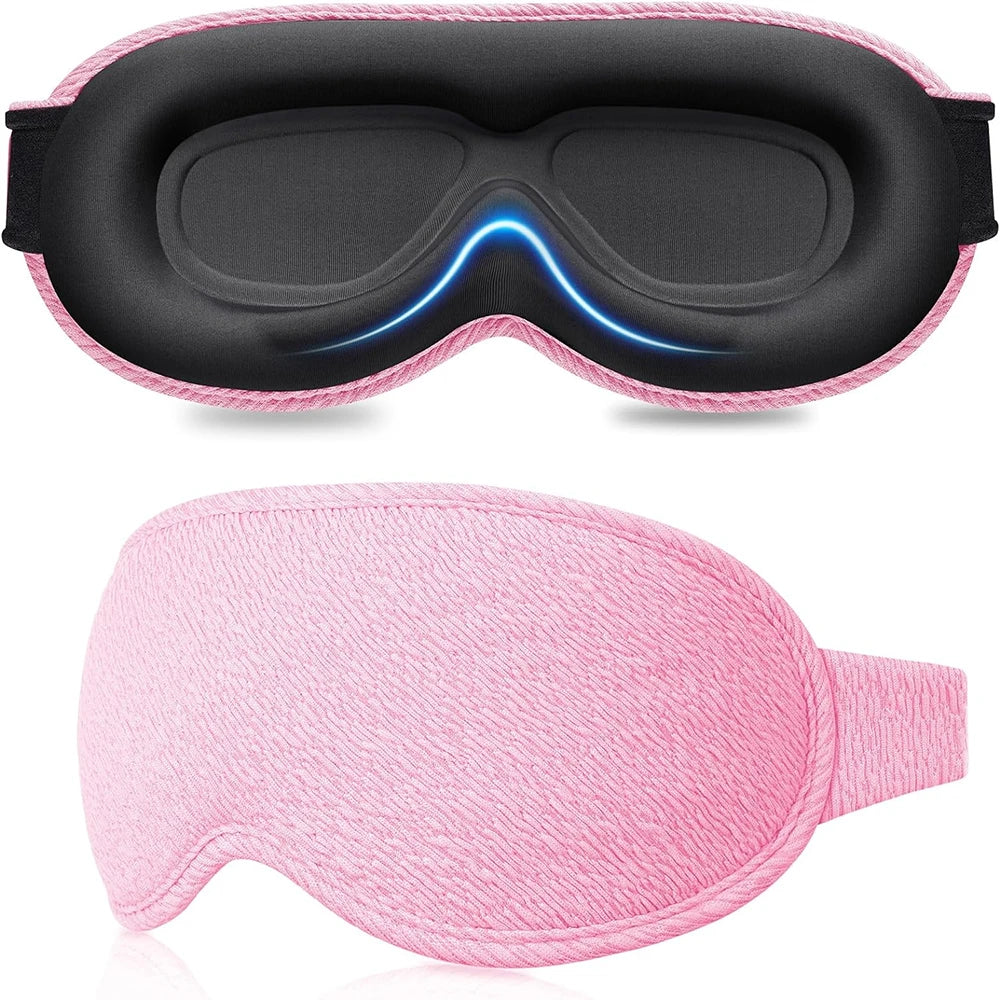 3D Sleep Mask – 100% Light Blockout & Pressure-Free Comfort