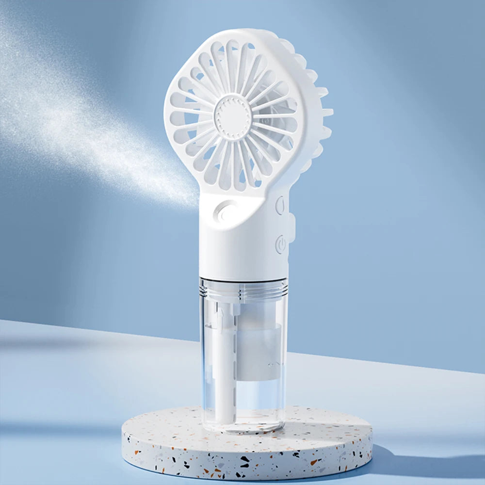 Mini Mist Fan – Portable USB Rechargeable Humidifier & Cooling Spray