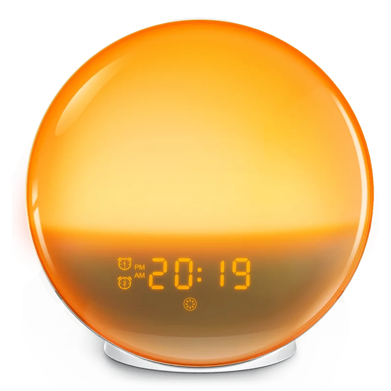 Sunrise Alarm Clock – Wake-Up Light with FM Radio & 7 Colors