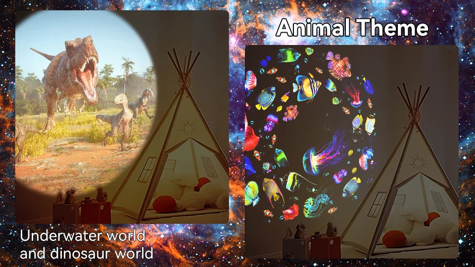 12-in-1 Galaxy Planetarium Projector – Ultra-Clear Meteor & Star Light for Kids & Adults