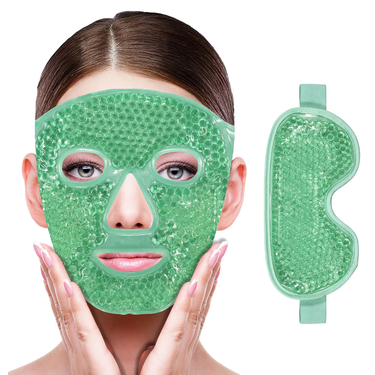 Gel Cooling Face & Eye Mask – Hot & Cold Therapy for Relaxation and Skin Relief
