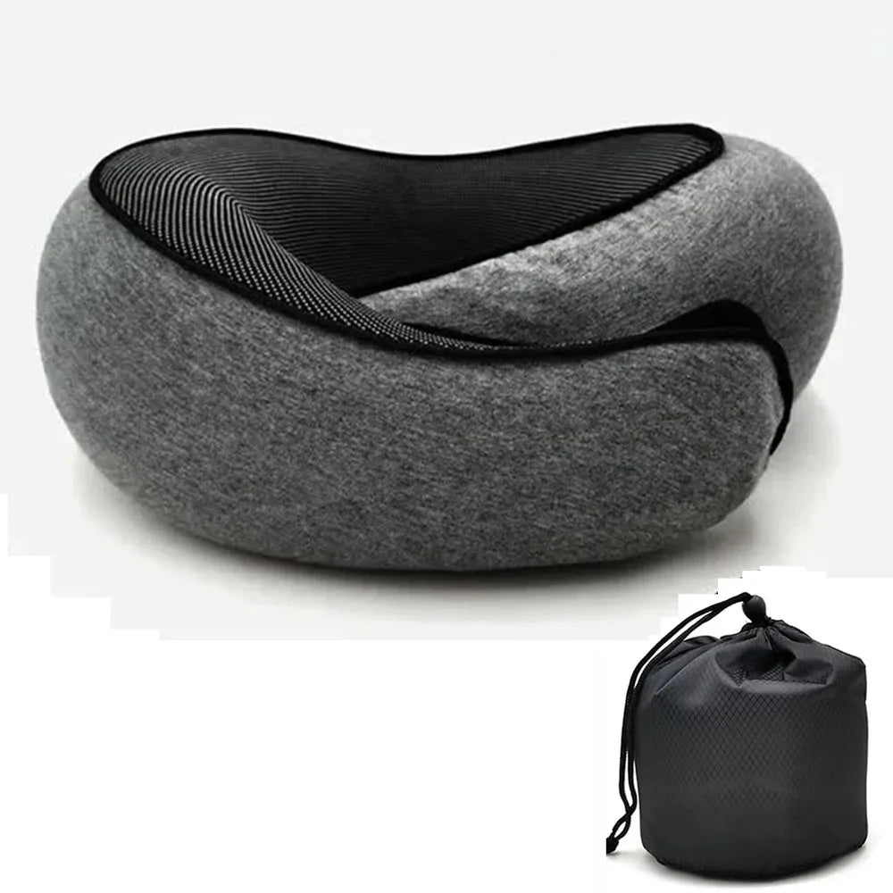 Travel Neck Pillow – Memory Foam U-Shaped Comfort Support