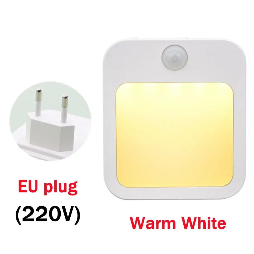 Motion Sensor Night Light – Dimmable LED Plug-In for Bedroom & Hallway