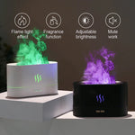 Kinscoter Flame Aroma Diffuser – Ultrasonic Cool Mist Humidifier with LED Light