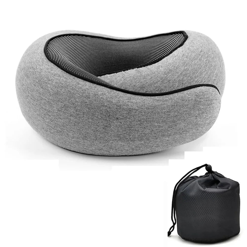 Travel Neck Pillow – Memory Foam U-Shaped Comfort Support