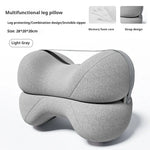 Contoured Memory Foam Knee Pillow – Orthopedic Leg Support for Pain Relief & Spine Alignment
