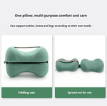 Contoured Memory Foam Knee Pillow – Orthopedic Leg Support for Pain Relief & Spine Alignment