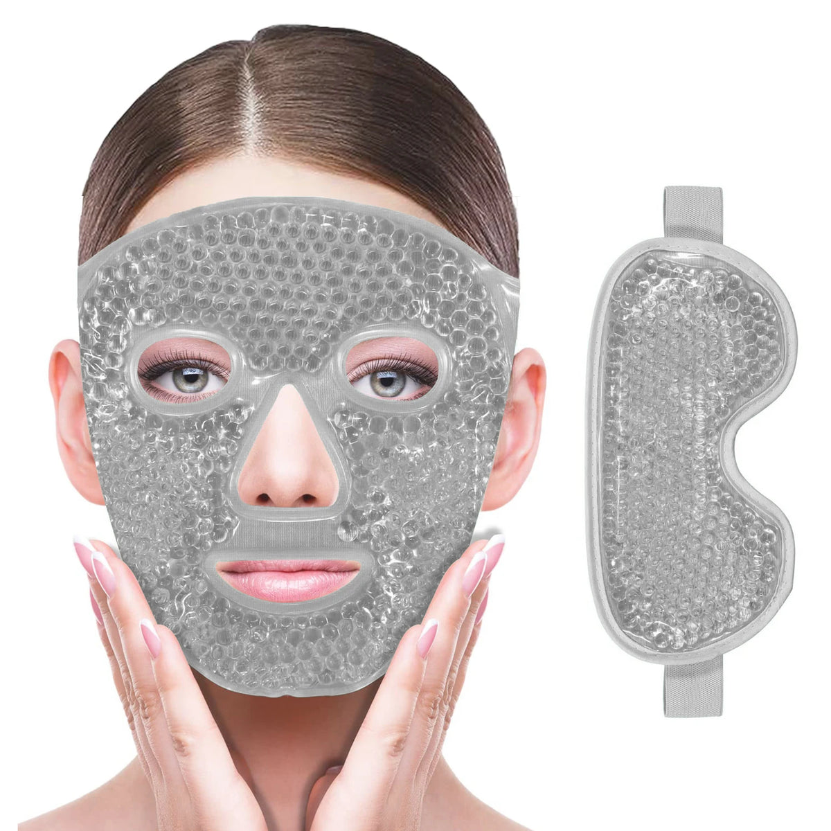 Gel Cooling Face & Eye Mask – Hot & Cold Therapy for Relaxation and Skin Relief