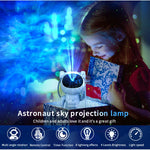 Astronaut Galaxy Projector – 360° Star & Nebula Light with Remote Control