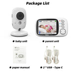 Wireless Video Baby Monitor – 3.2" Screen with Night Vision & Two-Way Audio