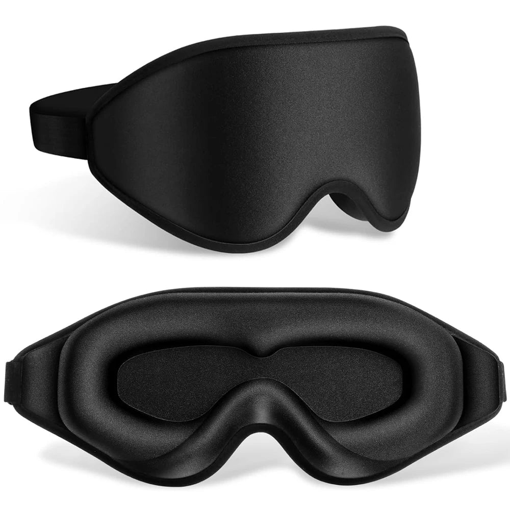 3D Sleep Mask – 100% Light Blockout & Pressure-Free Comfort