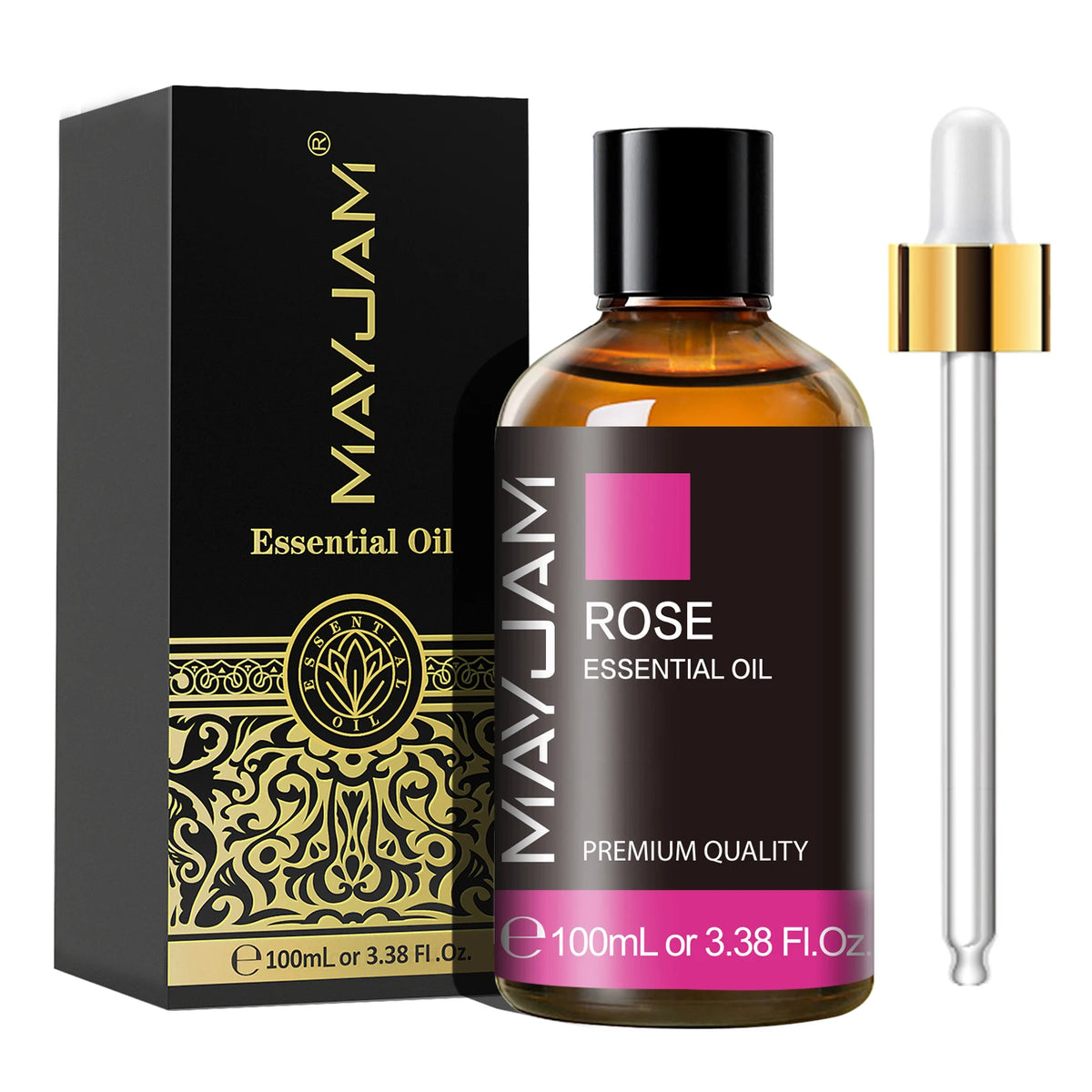 MAYJAM Essential Oil – 100ml Pure Aromatherapy Oil with Dropper