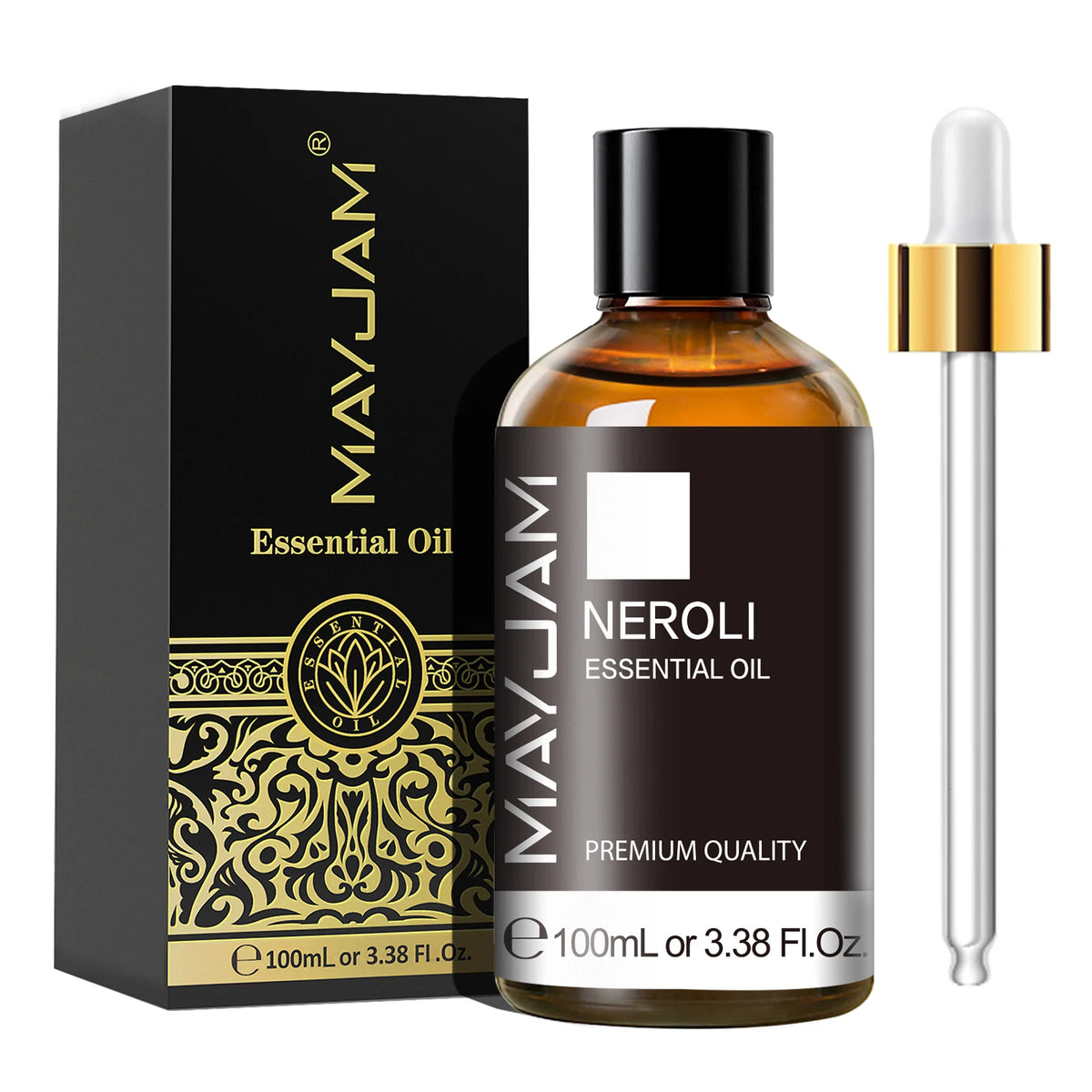 MAYJAM Essential Oil – 100ml Pure Aromatherapy Oil with Dropper