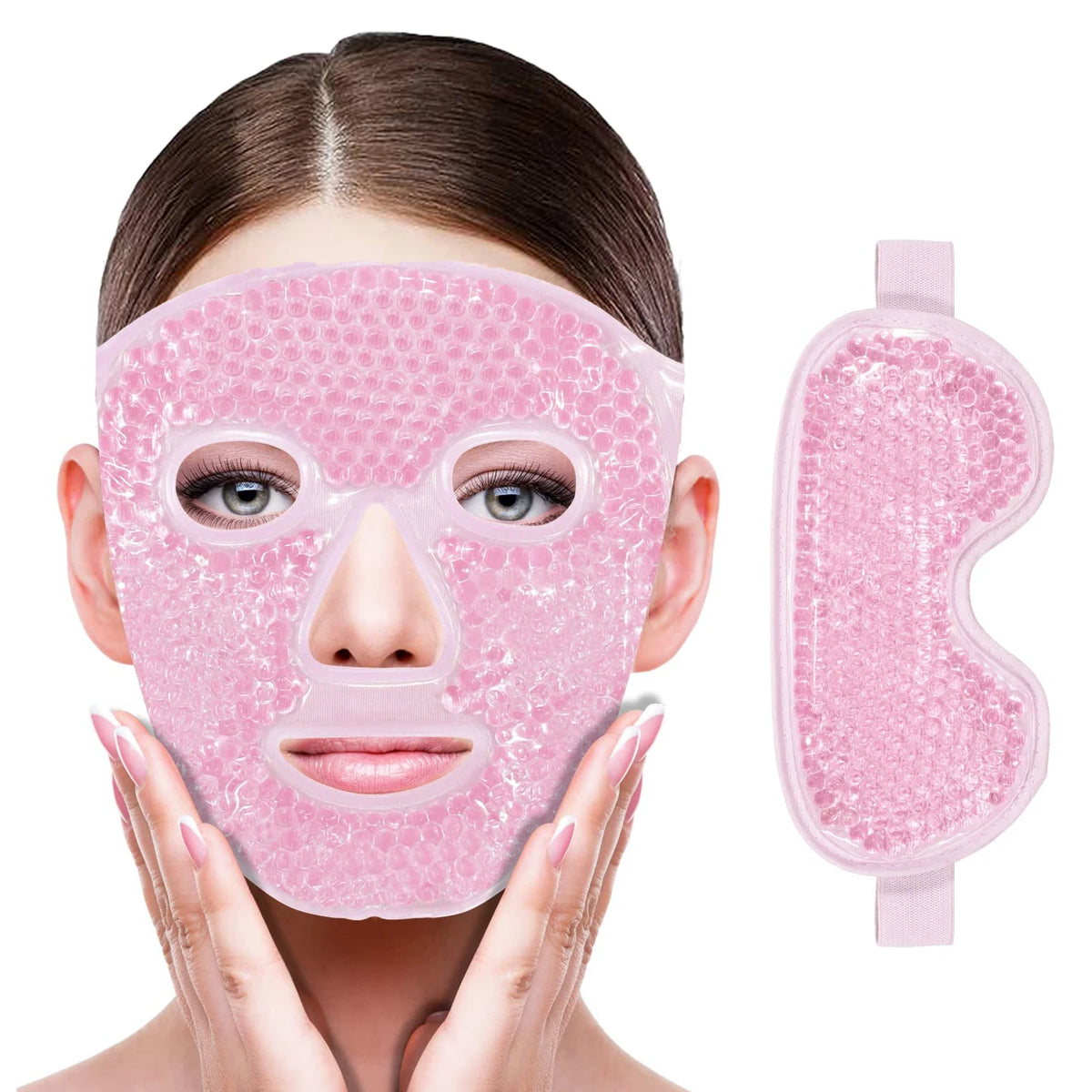 Gel Cooling Face & Eye Mask – Hot & Cold Therapy for Relaxation and Skin Relief