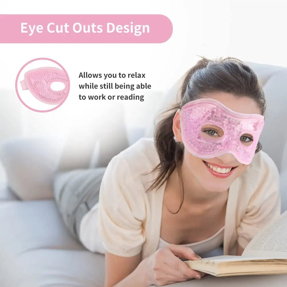 Hot & Cold Gel Eye Mask – Reusable Compress for Puffy Eyes, Dryness & Stress Relief