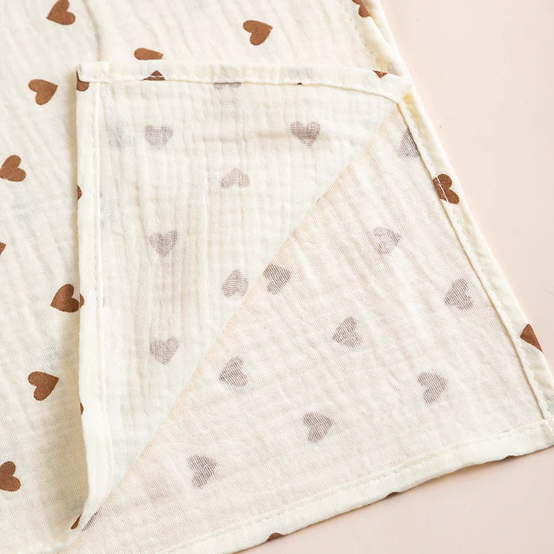 Muslin Baby Blanket – 2-Layer Cotton Swaddle for Newborns & Kids