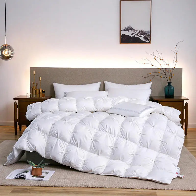 Luxury Goose Down Duvet – 100% Cotton Shell Winter Comforter