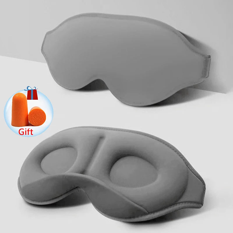 3D Sleep Mask – 100% Light Blockout & Pressure-Free Comfort