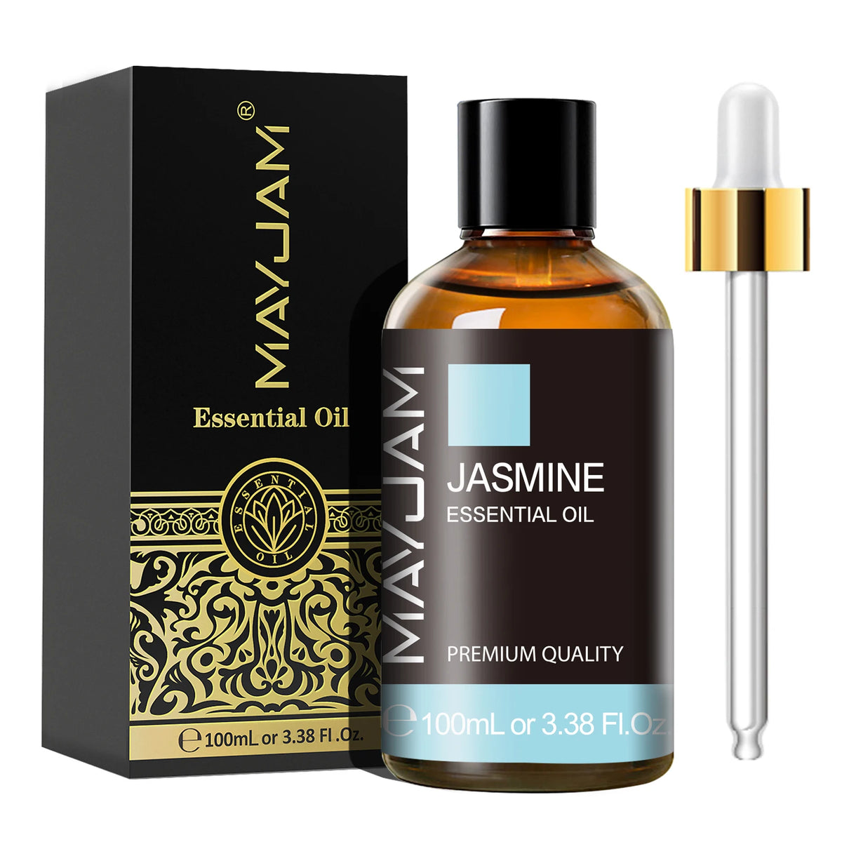 MAYJAM Essential Oil – 100ml Pure Aromatherapy Oil with Dropper