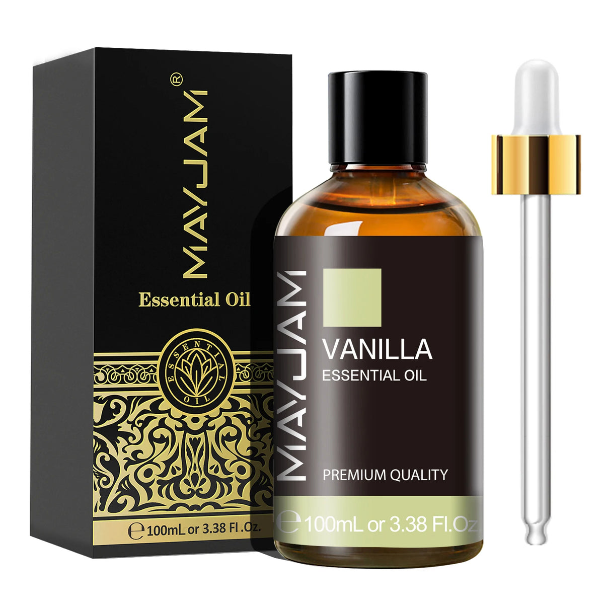 MAYJAM Essential Oil – 100ml Pure Aromatherapy Oil with Dropper