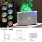 Kinscoter Flame Aroma Diffuser – Ultrasonic Cool Mist Humidifier with LED Light