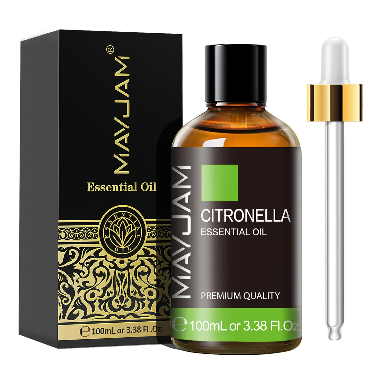 MAYJAM Essential Oil – 100ml Pure Aromatherapy Oil with Dropper