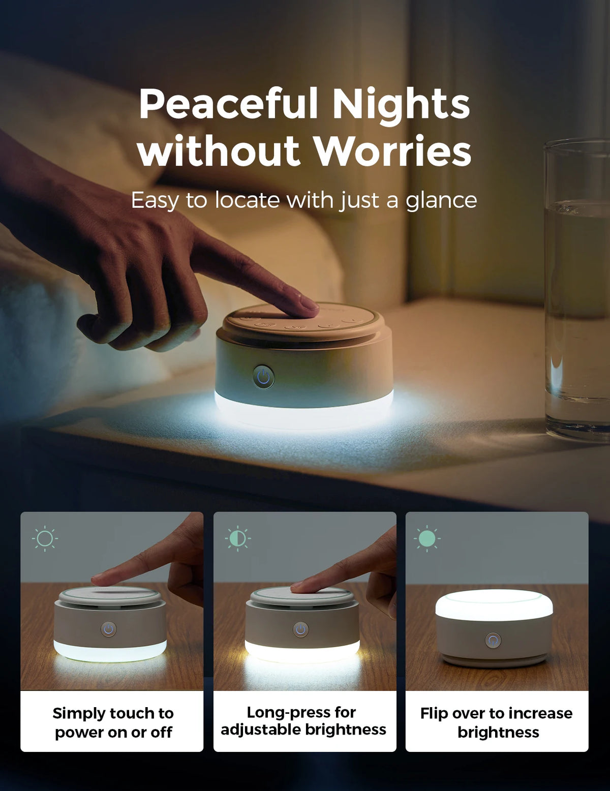 White Noise Machine – 20 Sounds & Night Light