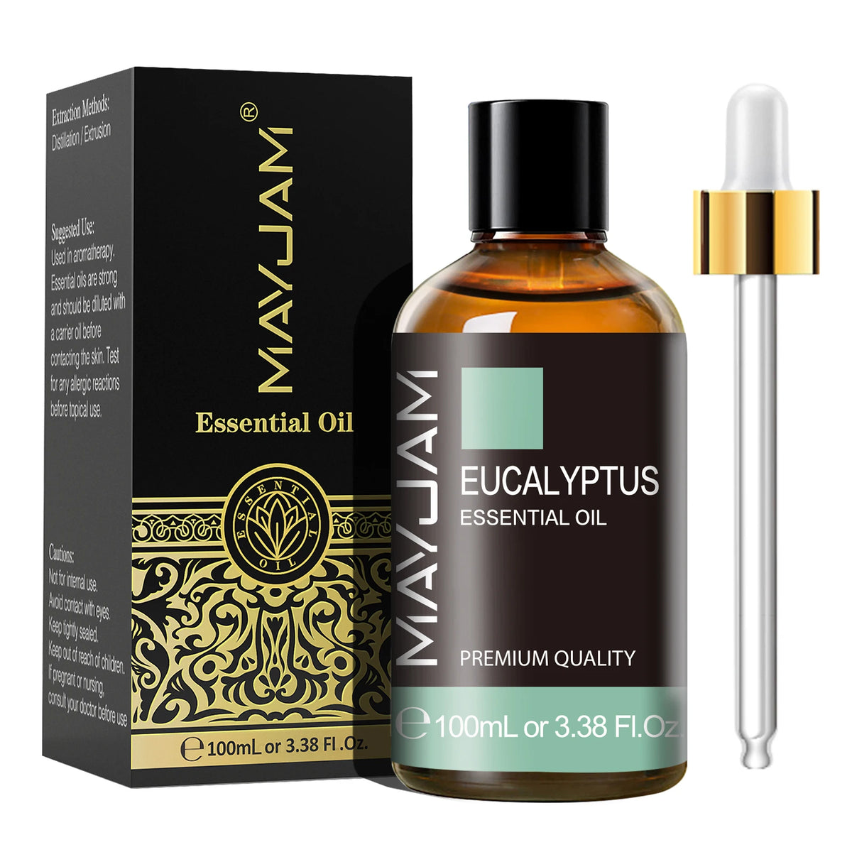 MAYJAM Essential Oil – 100ml Pure Aromatherapy Oil with Dropper