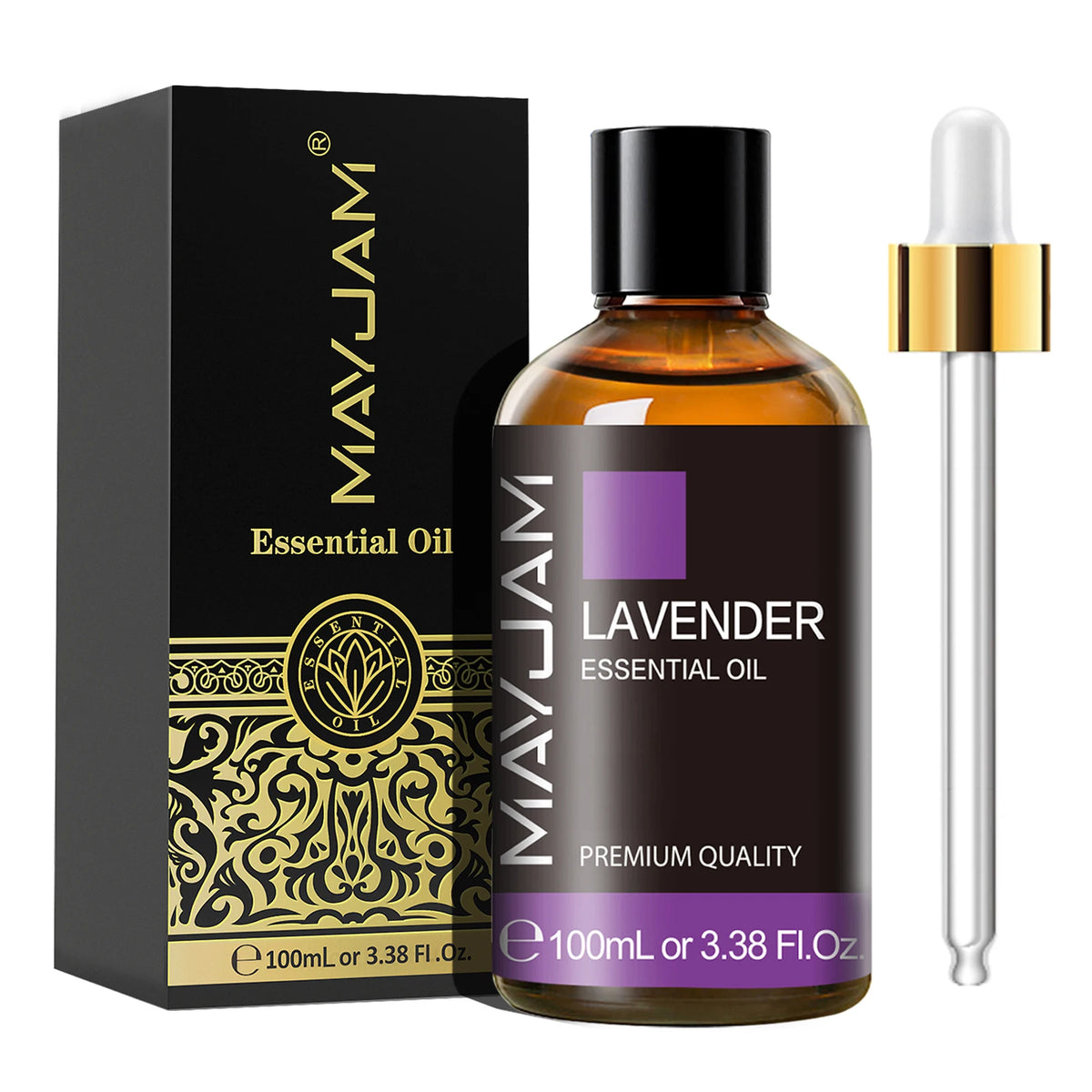 MAYJAM Essential Oil – 100ml Pure Aromatherapy Oil with Dropper