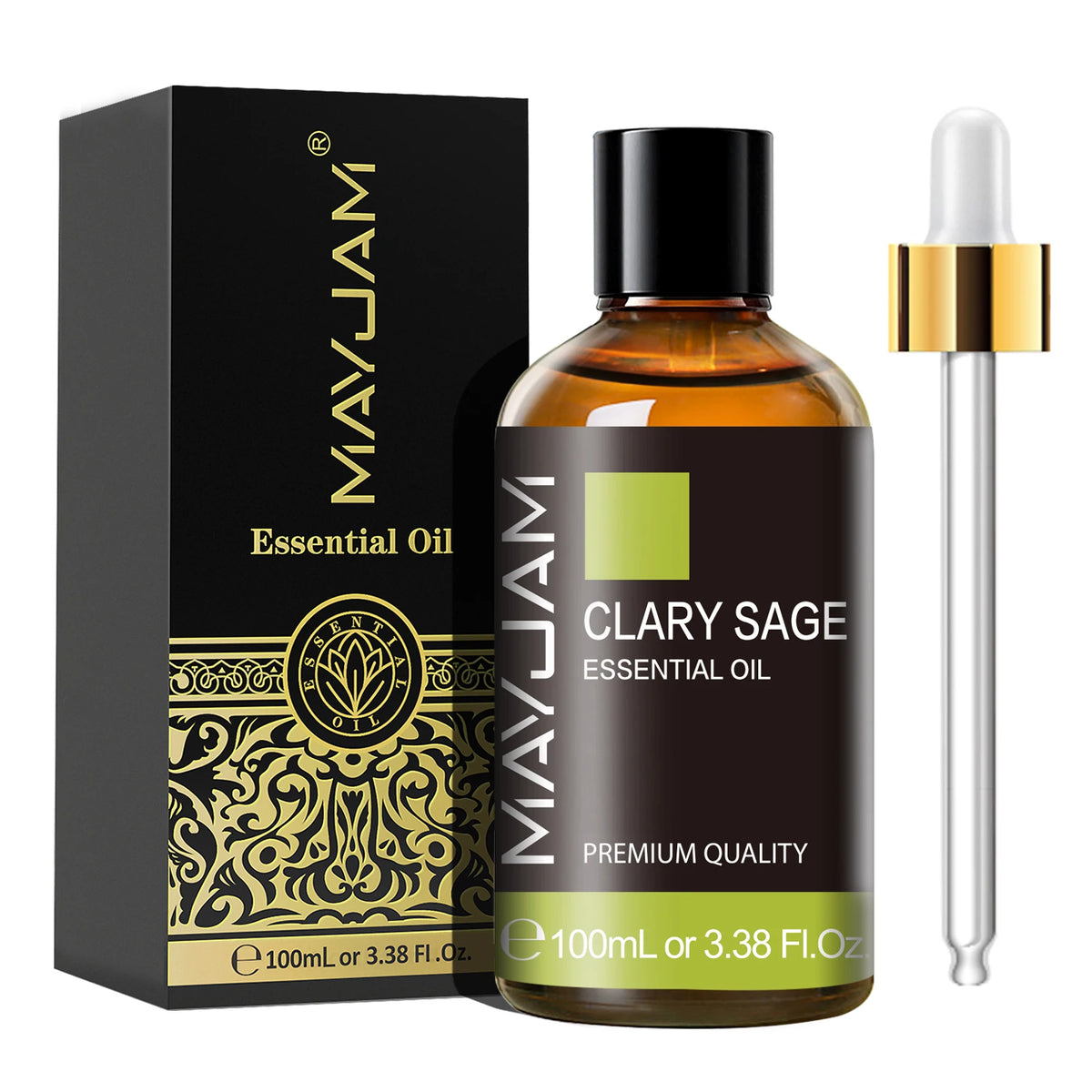 MAYJAM Essential Oil – 100ml Pure Aromatherapy Oil with Dropper
