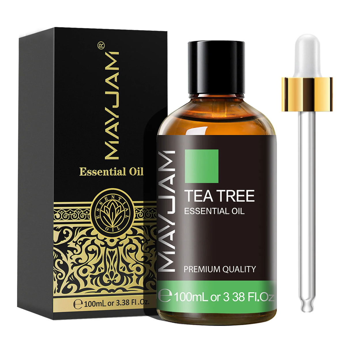 MAYJAM Essential Oil – 100ml Pure Aromatherapy Oil with Dropper