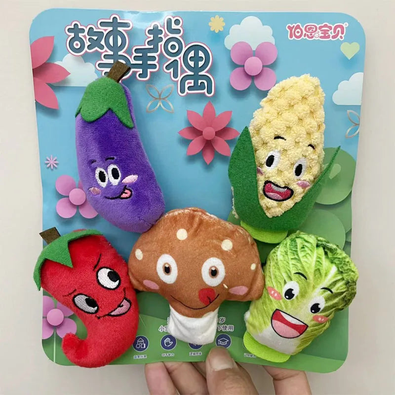 Animal Finger Puppet Set – Educational Plush Storytelling Toys for Kids