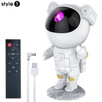 Astronaut Galaxy Projector – 360° Star & Nebula Light with Remote Control