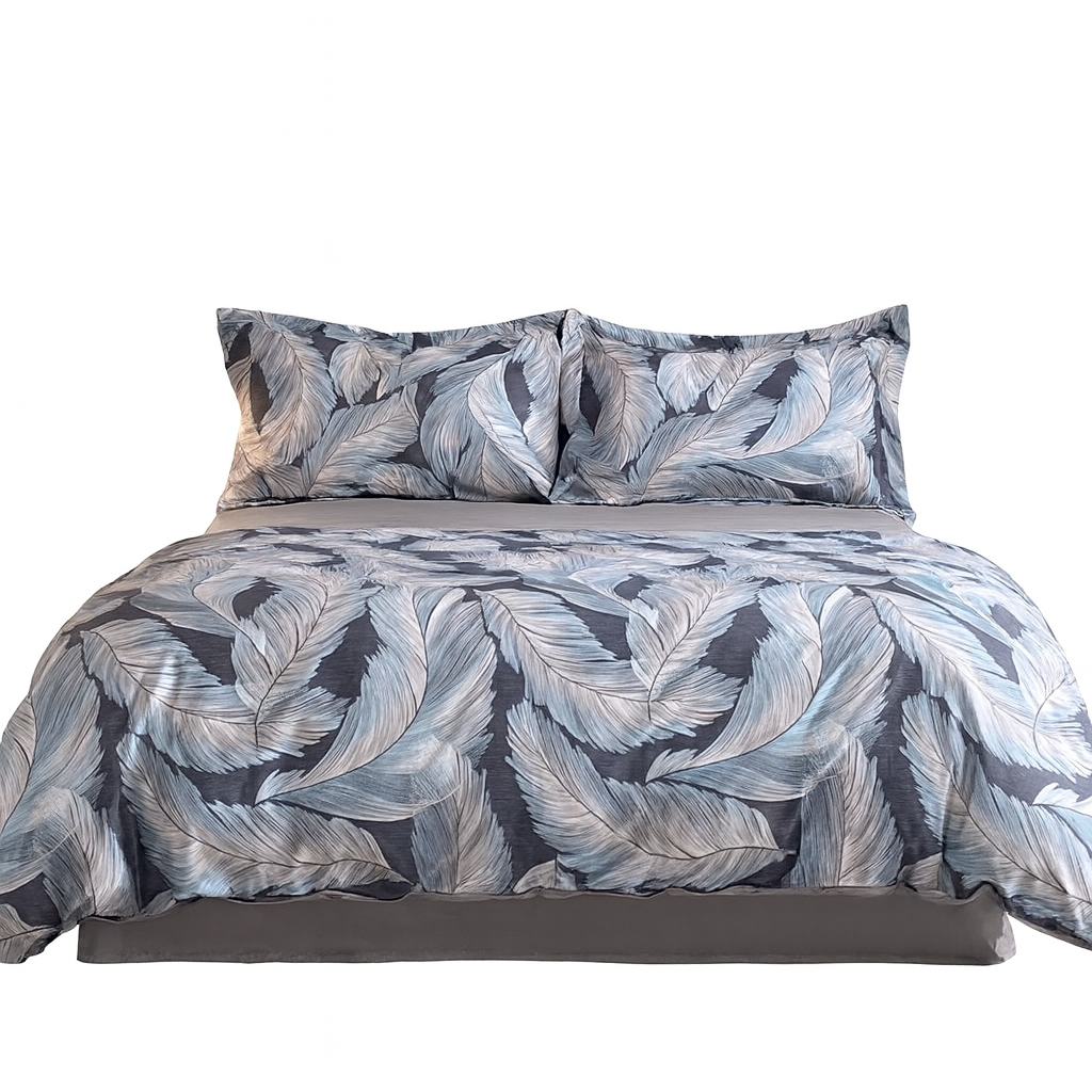 Egyptian Cotton Duvet Cover Set – 3-Piece Soft, Breathable Luxury Bedding