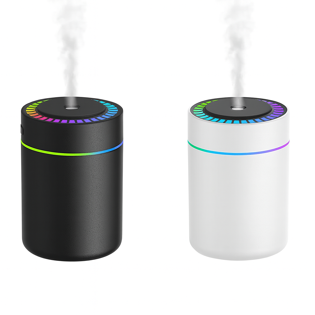 Mini Air Humidifier – USB Aroma Diffuser with LED Lights (180ml)