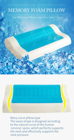 Cooling Gel Memory Foam Pillow – Orthopedic Cervical Support for Comfortable Sleep
