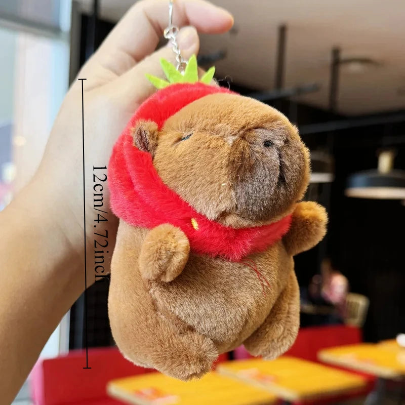Capybara Plush Toy Set Mommy with 4 Little Capibaras Capibala Plushie Dolls Stuffed Animal Pillow Turtle Backpack Car Decor