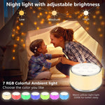 White Noise Machine Desktop Sleep Sound Machine for Baby Sleep Soother 7 Colors Night Lights 34 Soothing Sounds and Timer