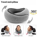 Portable Adjustable Travel Neck Pillow Memory Foam U-shaped Pillow Snail Style Travel Neck Support Soft Noon Break Sleep Pillow