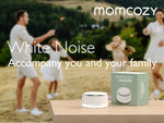 Momcozy Sound Machine for Baby, Portable Rechargeable, 20 Sleep Sounds White Noise Machine with Nursery Night Light, Travel