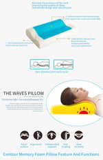 Cooling Gel Memory Foam Pillow – Orthopedic Cervical Support for Comfortable Sleep