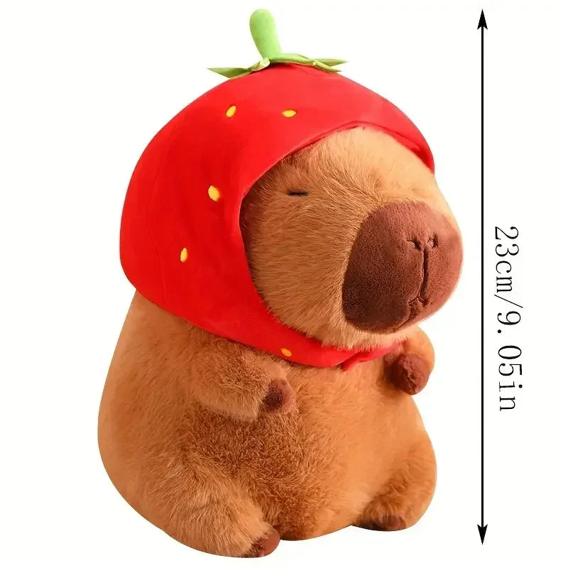 Capybara Plush Toy Set Mommy with 4 Little Capibaras Capibala Plushie Dolls Stuffed Animal Pillow Turtle Backpack Car Decor