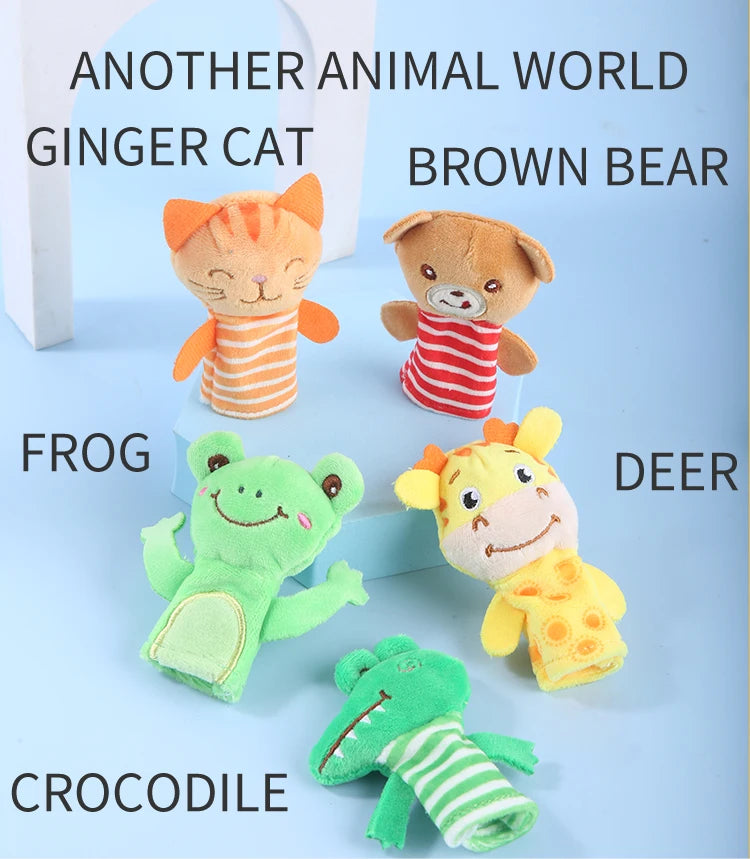 Kindergarten Story Teaching Aids Children Education Dolls Animal Plush kids toys Baby Finger puppets Doll Baby Hand puppet Toys