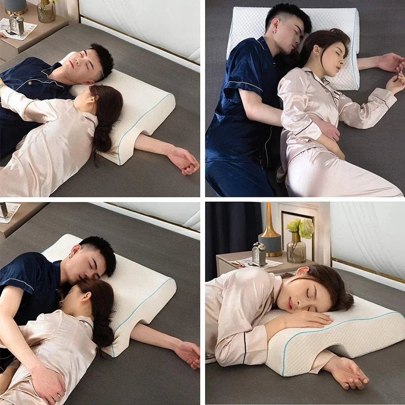 Orthopedic Memory Sponge Protects The Cervical Side Sleep Pillow Slow Rebound No Pressure Hand Soft Breathable Couple Pillow