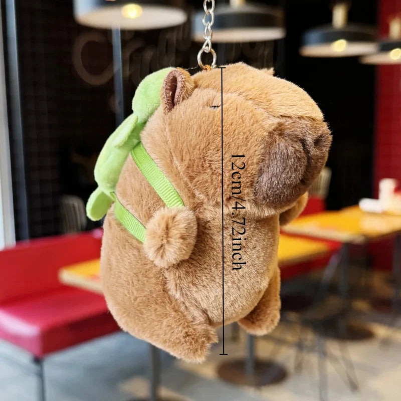 Capybara Plush Toy Set Mommy with 4 Little Capibaras Capibala Plushie Dolls Stuffed Animal Pillow Turtle Backpack Car Decor